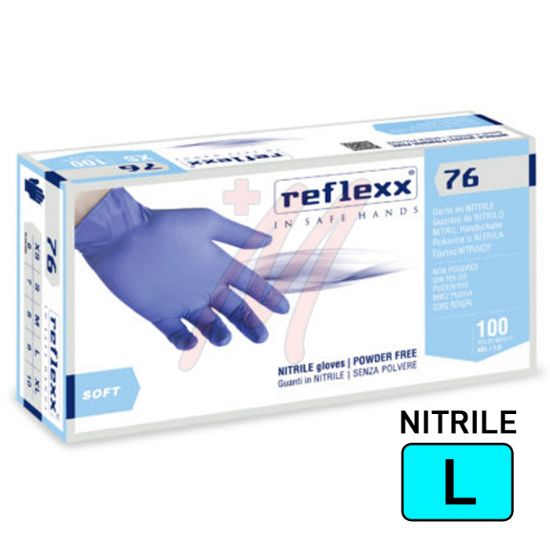 Immagine di GUANTI REFLEXX NITRILE R76 - 100 PZ
