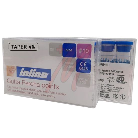 Immagine di PUNTE DI GUTTAPERCA - CONICITA' VARIABILE - 120 PZ.